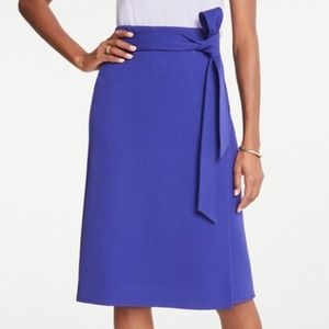 Ann Taylor midi wrap skirt